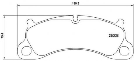 Колодки гальмівні PORSCHE 911 11- BREMBO P65025