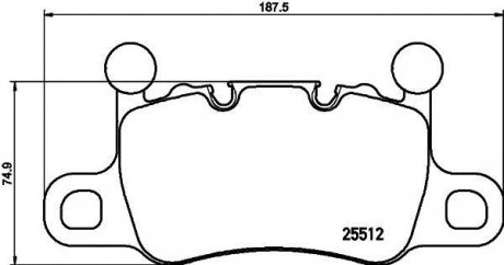 Тормозные колодки.) BREMBO P65038