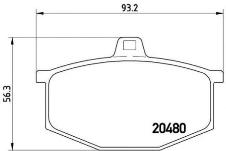 Тормозные колодки дисковые BREMBO P68 005