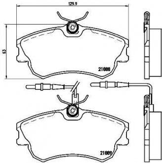 Гальмівні колодки, дискове гальмо (набір) BREMBO P68023