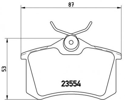 Гальмівні колодки, дискове гальмо (набір) BREMBO P68024