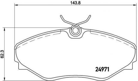 Колодки гальмівні AVANTIME ESPACE BREMBO P68055 (фото 1)