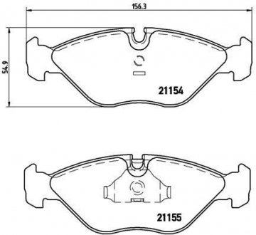 Тормозные колодки, дисковый тормоз (набор) BREMBO P71005