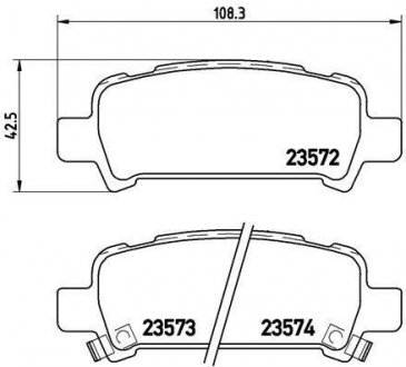 Тормозные колодки BREMBO P78011 (фото 1)