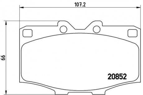 Тормозные колодки дисковые BREMBO P83 006 (фото 1)