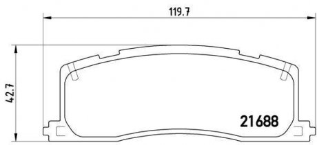 Тормозные колодки, дисковый тормоз (набор) BREMBO P83030