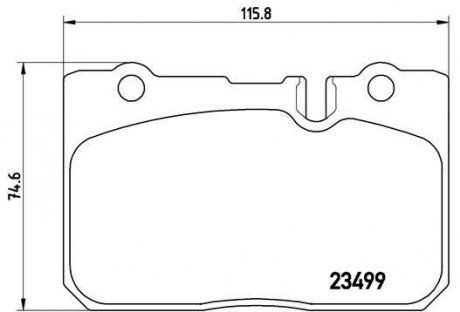 Тормозные колодки, дисковый тормоз (набор) BREMBO P83039