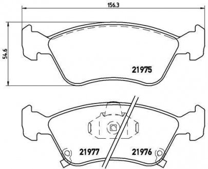 Тормозные колодки, дисковый тормоз (набор) BREMBO P83041