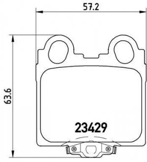 Тормозные колодки, дисковый тормоз (набор) BREMBO P83045