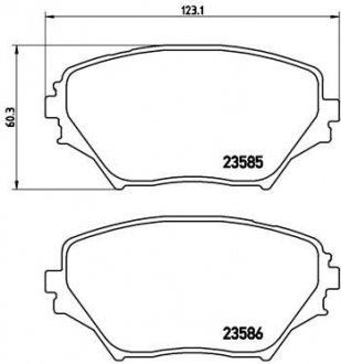 Тормозные колодки BREMBO P83055