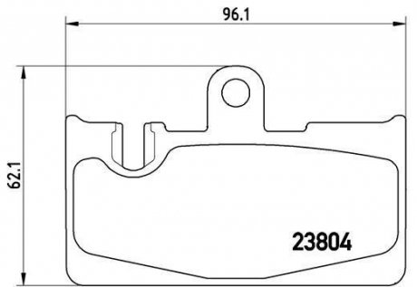 Гальмівні колодки, дискове гальмо (набір) BREMBO P83059