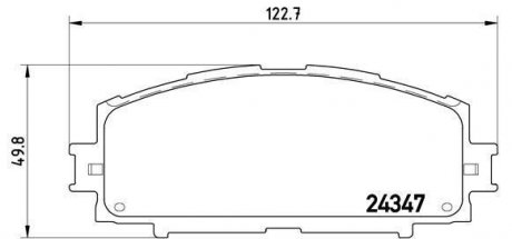 Тормозные колодки, дисковый тормоз (набор) BREMBO P83086