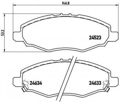 Гальмівні колодки дискові BREMBO P83 094 (фото 1)