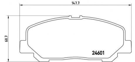 Гальмівні колодки, дискове гальмо (набір) BREMBO P83099