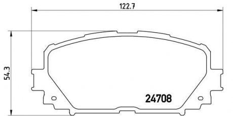 Гальмівні колодки, дискове гальмо (набір) BREMBO P83101