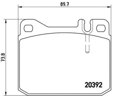 Тормозные колодки, дисковый тормоз (набор) BREMBO P85007