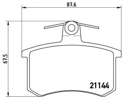 Тормозные колодки, дисковый тормоз (набор) BREMBO P85013