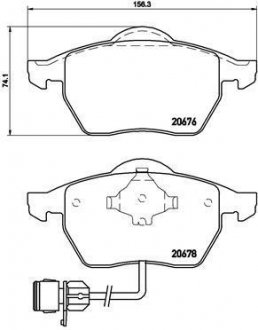 Гальмівні колодки, дискове гальмо (набір) BREMBO P85026 (фото 1)