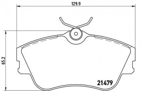 Тормозные колодки, дисковый тормоз (набор) BREMBO P85029