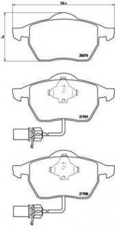 Тормозные колодки BREMBO P85037 (фото 1)