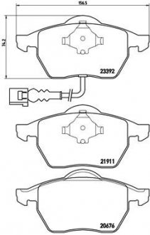 Тормозные колодки BREMBO P85045