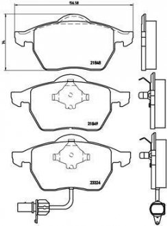 Тормозные колодки, дисковый тормоз (набор) BREMBO P85060 (фото 1)