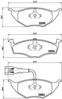 Гальмівні колодки, дискове гальмо (набір) BREMBO P85063 (фото 1)