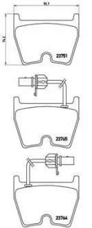 Тормозные колодки, дисковый тормоз (набор) BREMBO P85078
