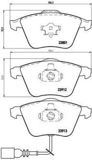 Гальмівні колодки, дискове гальмо (набір) BREMBO P85079 (фото 1)