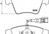 Гальмівні колодки, дискове гальмо (набір) BREMBO P85090 (фото 1)