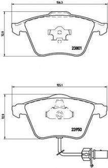 Тормозные колодки BREMBO P85097