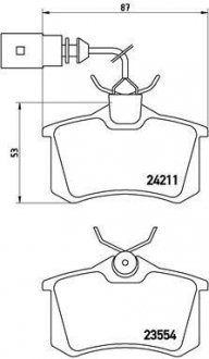 Тормозные колодки дисковые BREMBO P85 101