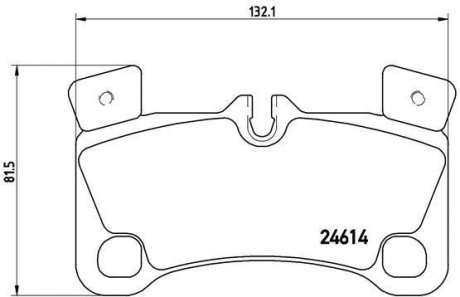 Тормозные колодки, дисковый тормоз (набор) BREMBO P85103