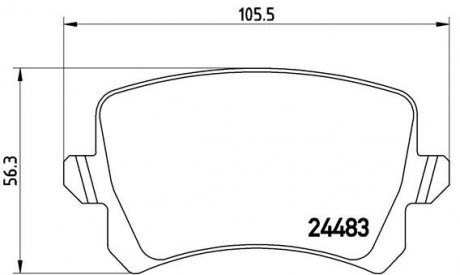 Тормозные колодки BREMBO P85108