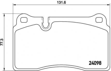 Тормозные колодки A3 RS3 TT BREMBO P85116