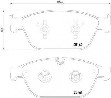 Тормозные колодки BREMBO P85128
