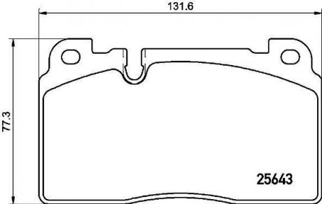 Тормозные колодки BREMBO P85133