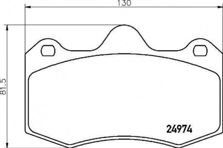 Тормозные колодки IBIZA V BREMBO P85134