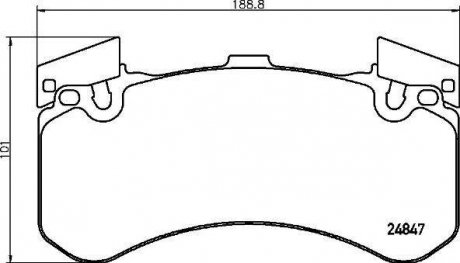 Колодки тормозные, дисковые BREMBO P85136 (фото 1)