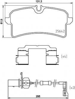 Гальмівні колодки (набір) BREMBO P85151