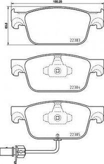 Тормозные колодки.) BREMBO P85153