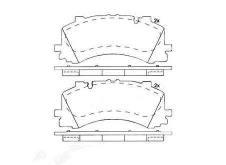 Гальмівні колодки дискові BREMBO P85 170