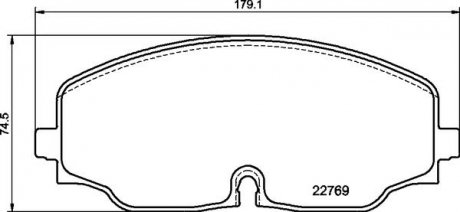 Комплект тормозных колодок BREMBO P85176 (фото 1)