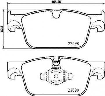 Тормозные колодки.) BREMBO P86028 (фото 1)