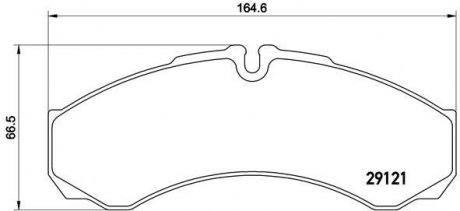 Тормозные колодки, дисковый тормоз (набор) BREMBO PA6017 (фото 1)