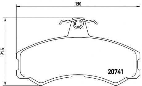 Тормозные колодки, дисковый тормоз (набор) BREMBO PA6024