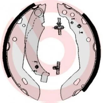 Тормозные колодки.) BREMBO S68518