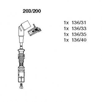 Проволока зажигания, набор BREMI 203200