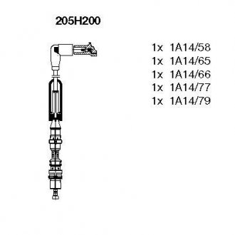 Проволока зажигания, набор BREMI 205H200