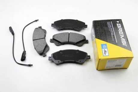 Фото гальмівні колодки перед. Transit (V347) 06- (FWD) BREMSI BP3273 Гальмівні колодки перед. Transit (V347) 06- (FWD) BREMSI BP3273